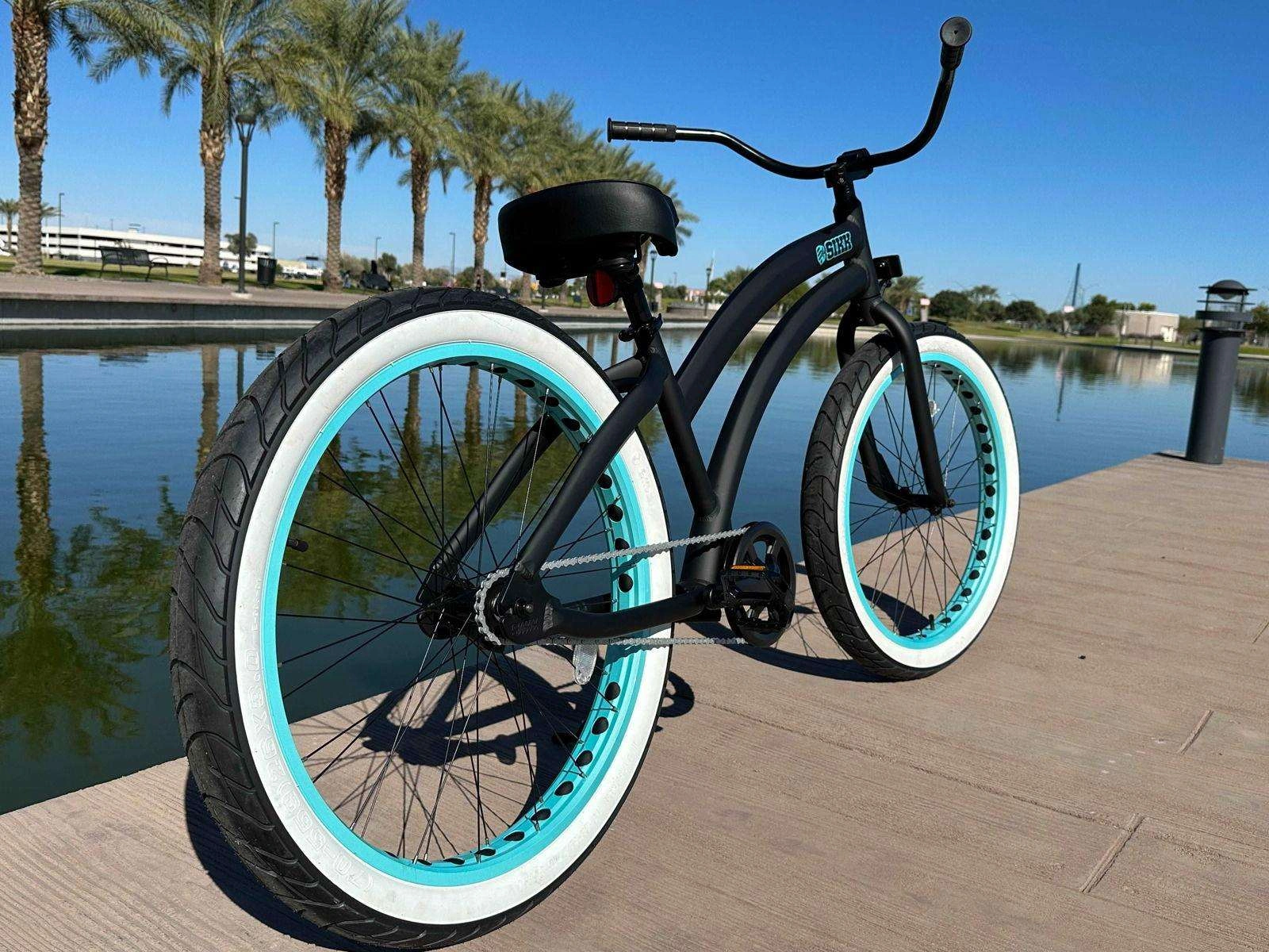 Cadre vélo SIKK Wide Ride SS Aluminium Noir Matière Teal : Style & Performance !