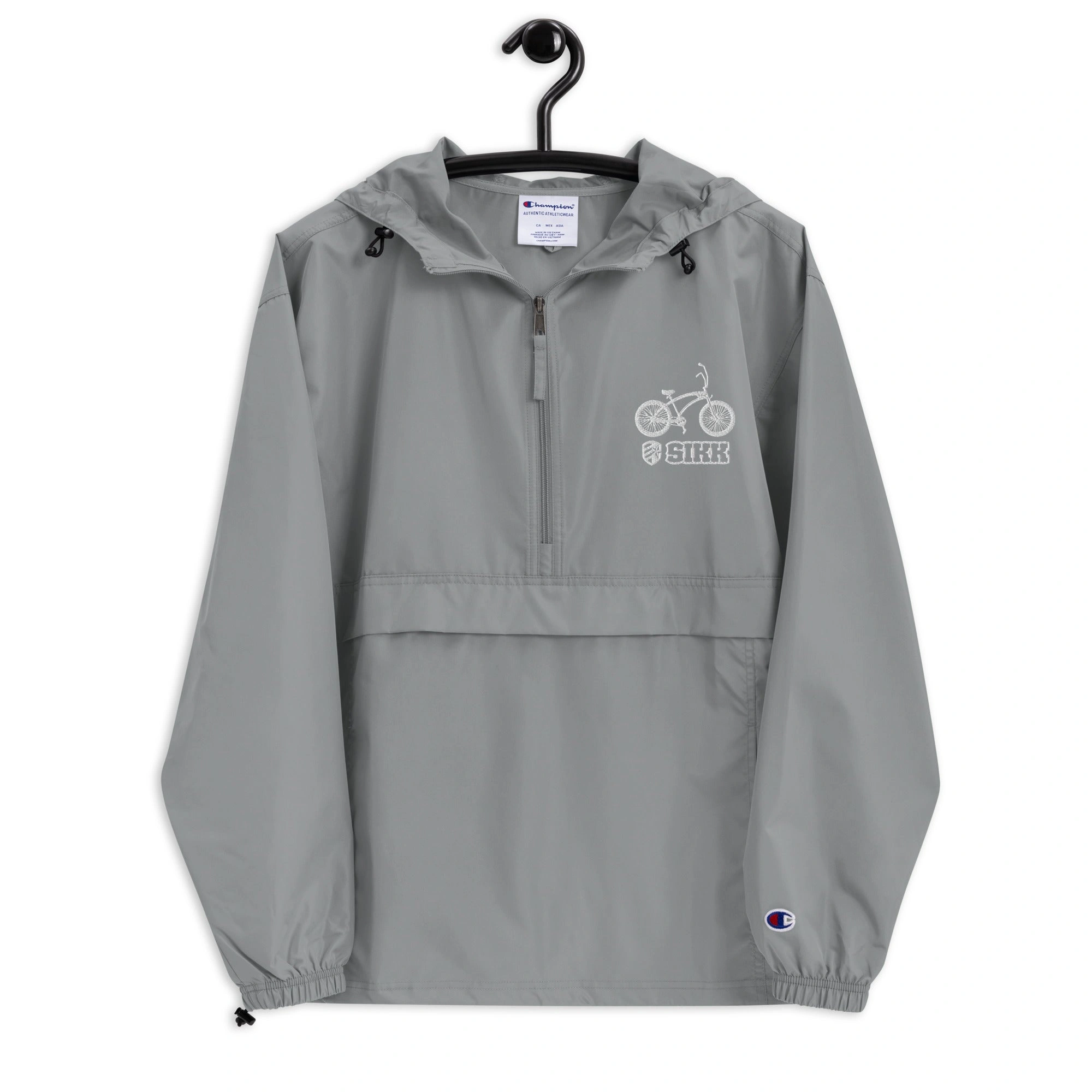 Champion, Veste Pliable Brodé: L'Essentiel Chic et Pratique, Légèreté Élégante pour l'Aventure!